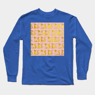 Golden fox ecopop pattern Long Sleeve T-Shirt